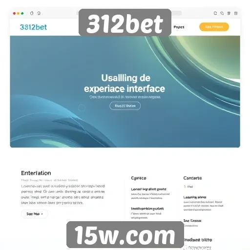 Avaliação da interface do site 312bet