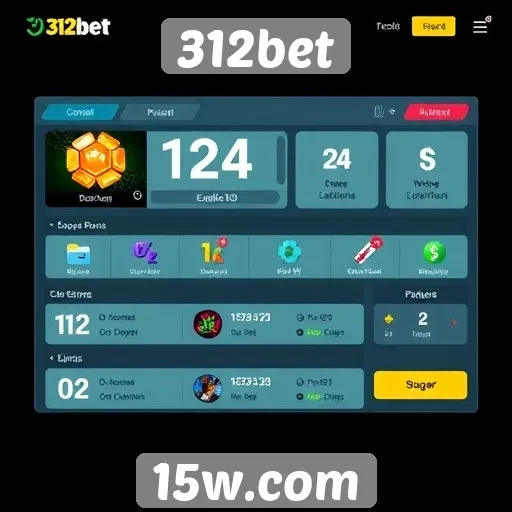 Exploração da interface do usuário do 312bet